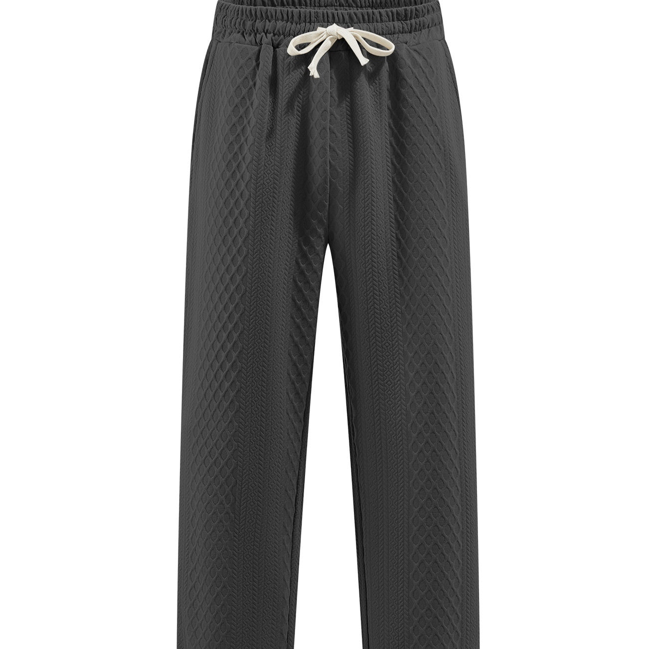 Loose Casual Jacquard Knit Straight-leg Men&